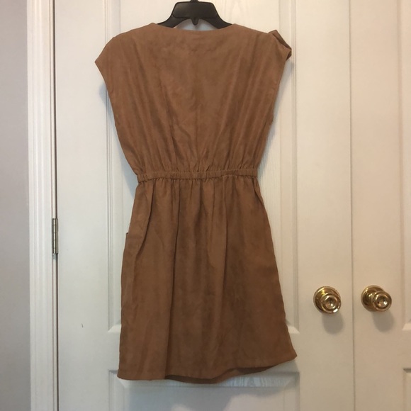 YA LOS ANGELES - Tan/Camel Suede-Like Dress - Picture 7 of 10